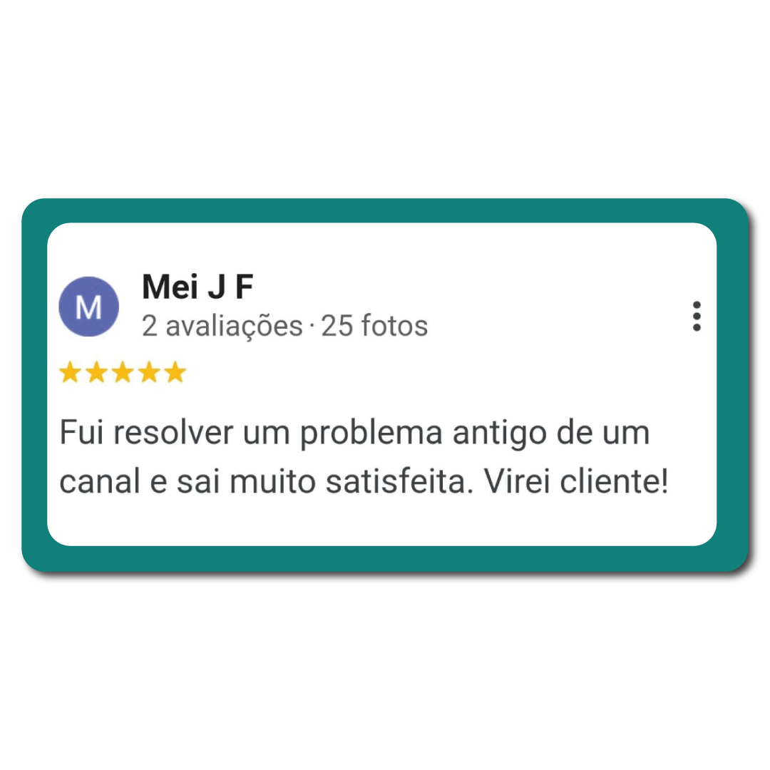 Avaliação no Google