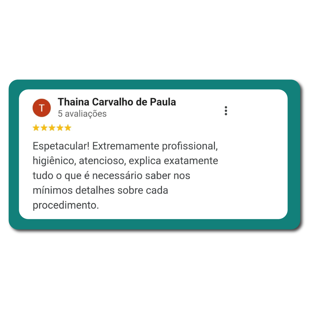 Avaliação no Google